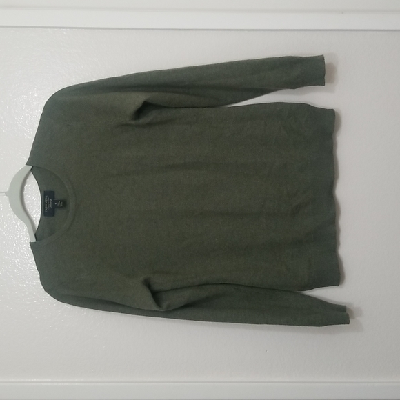 Charter Club Crewneck Women's 100% Cashmere Green Sweater Size Small - Picture 3 of 11